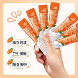 SADOER 12Pcs Complex Acid Carrot foam blackhead removing facial mask SD91877