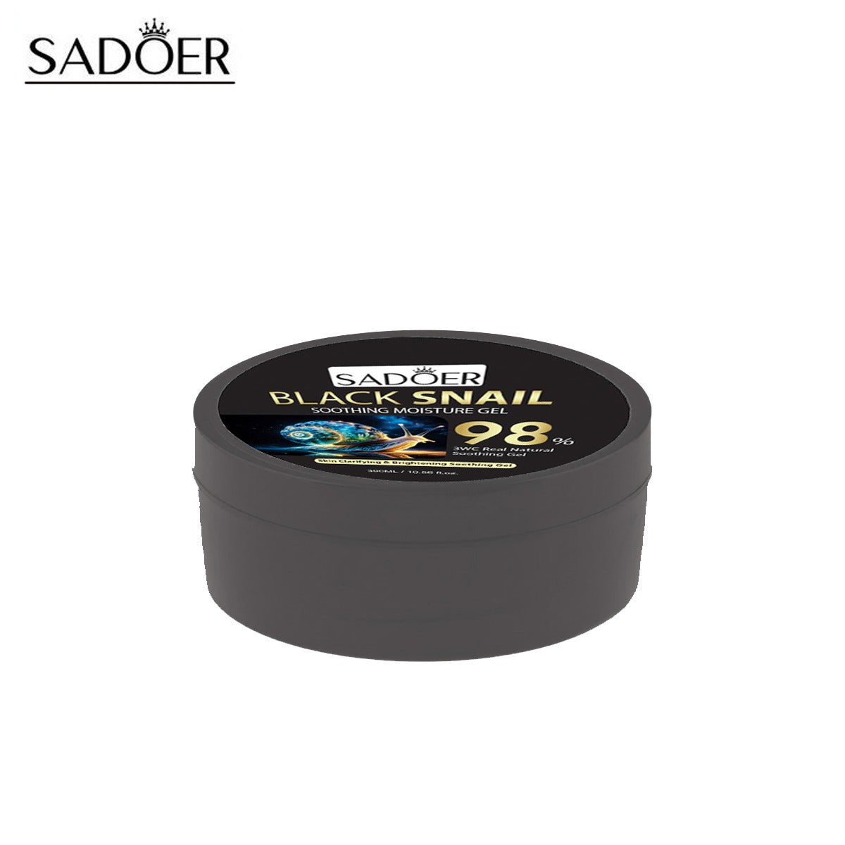 SADOER Black Snail 99% skin clarifying & brightening soothing Moisture Gel 300ml