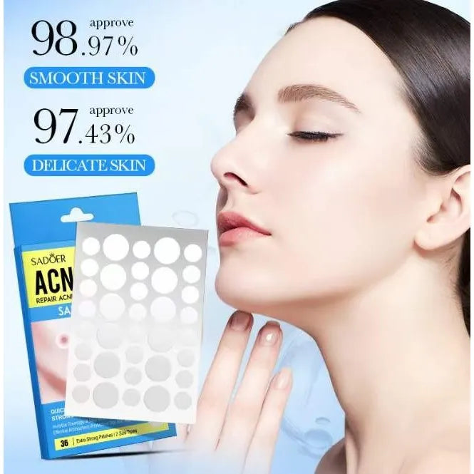 Sadoer Salicylic Acid Acne patch repair acne skin & promote healing Pimple Patch Invisible Pimple Patches for Clearer Skin SD09630
