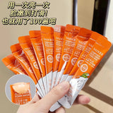 SADOER 12Pcs Complex Acid Carrot foam blackhead removing facial mask SD91877