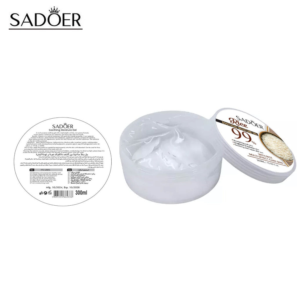 SADOER Rice 99% with multi effect nourishing soft skin & soothing Moisture Gel 300ml