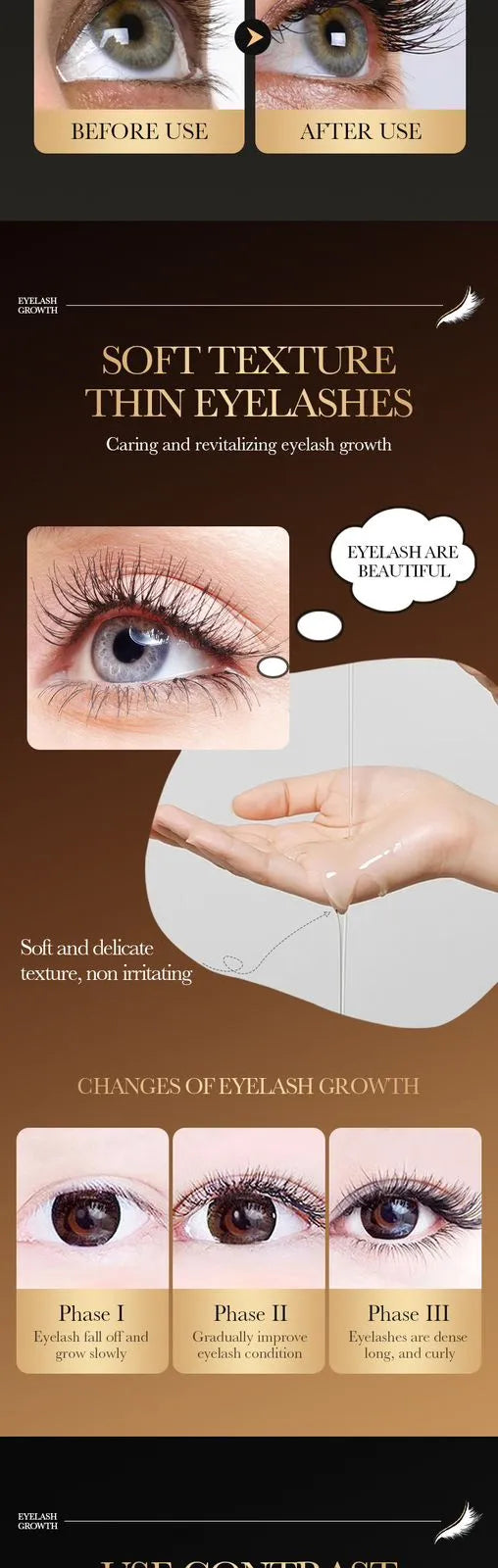 Sadoer Castor Oil Eyelash Lengthening Liquid Eyelashes Serum 15ml SD50035