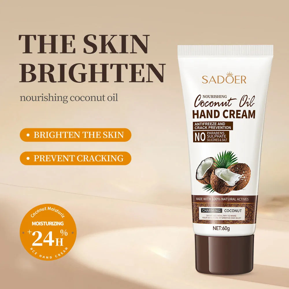 SADOER Coconut Oil Hand Care Moisturizing & Nourishing Hand Cream