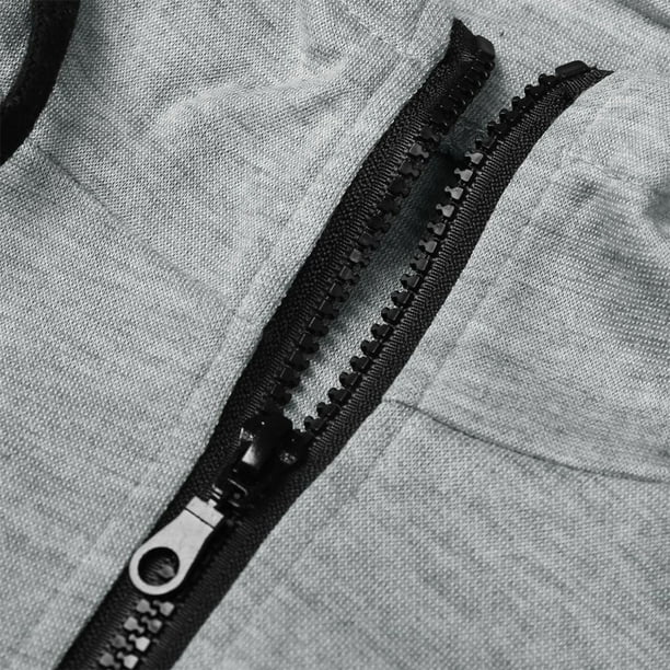 Vybe - Sleeveless Hooded Zipper - Grey