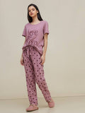 VYBE - Love Sleep Printed PJ Suit