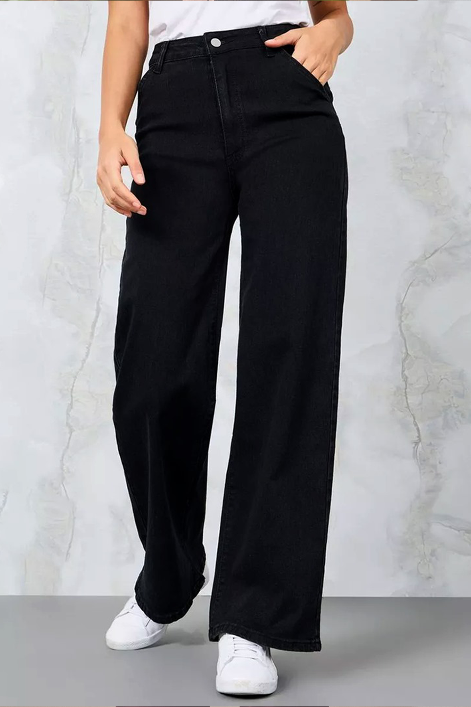 VYBE - Black Wide Leg Jeans