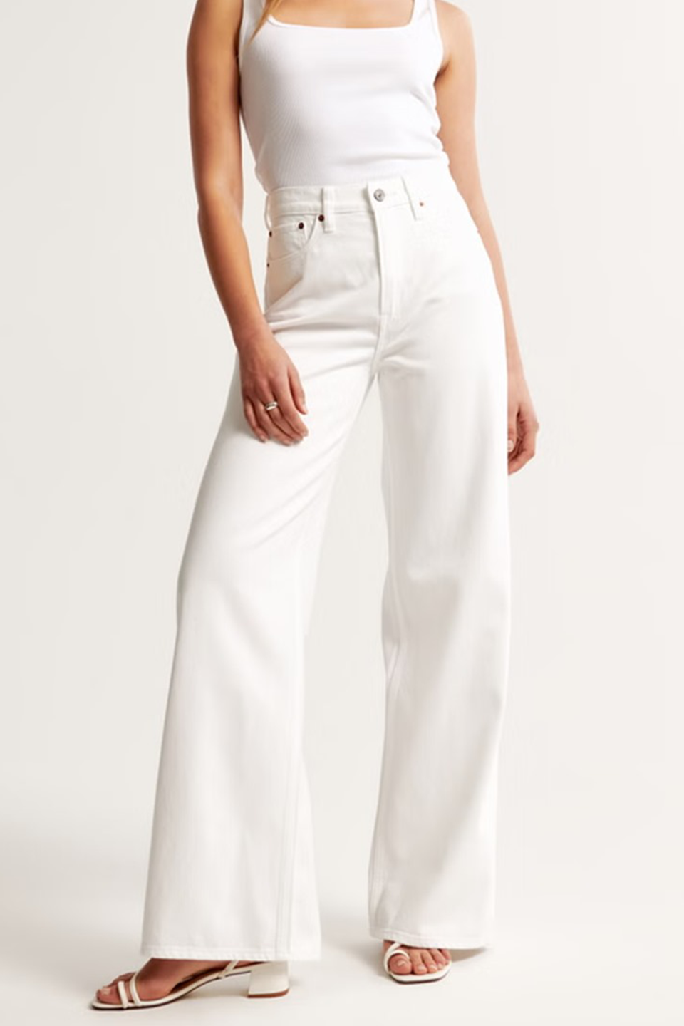VYBE - White Wide Leg Jeans