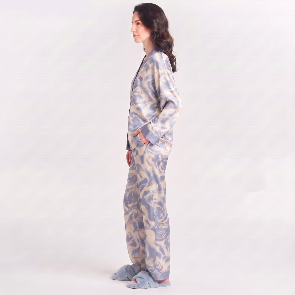 Vybe - Soft Cotton Lounge Set - Pastel Petals