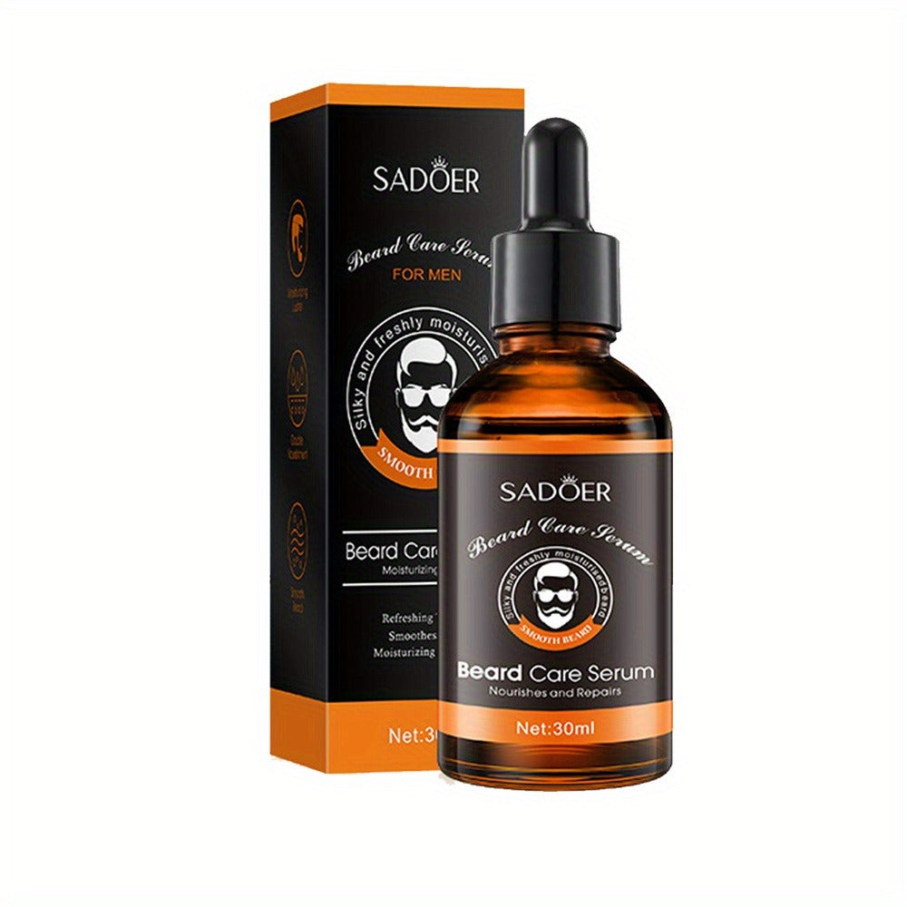 SADOER Natural Beard Growth Anti Hair Loss Pack Of 2 Beard Care Series Oil 30 ml & Balm 20gm