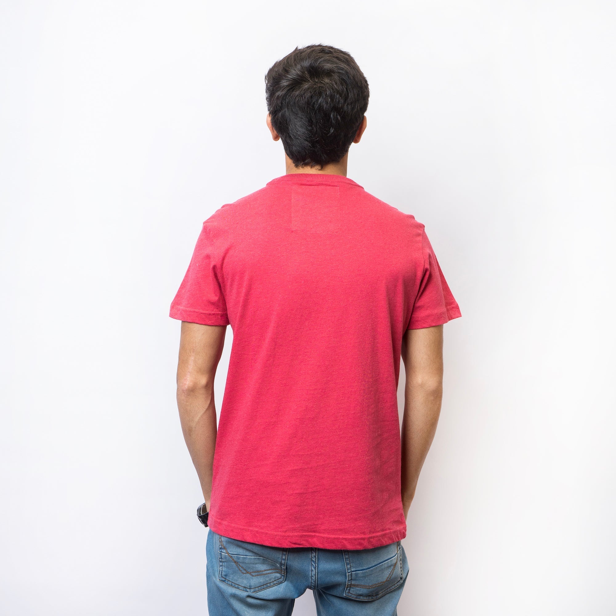 VYBE-Printed T Shirt - Red