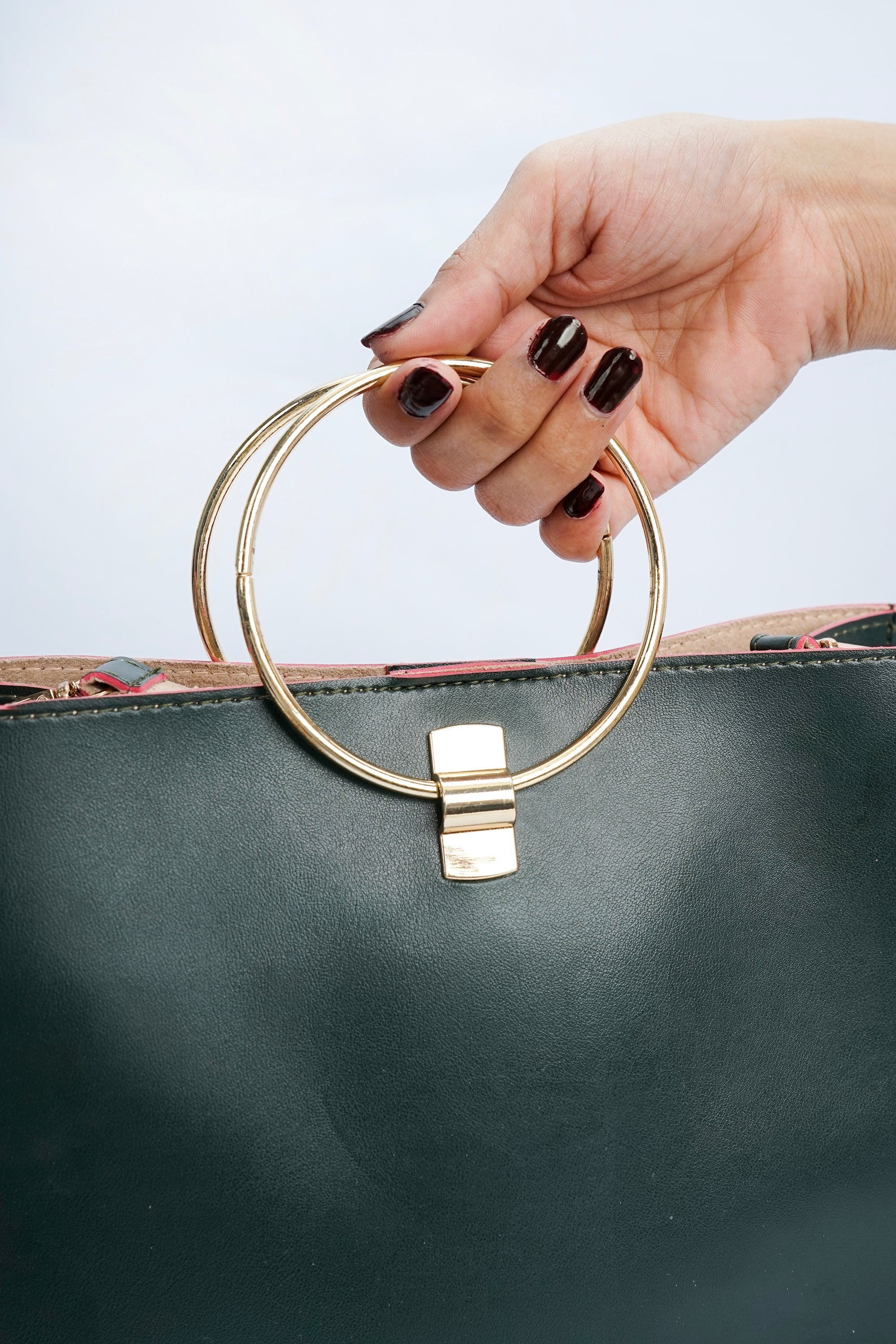 VYBE- Round Ring Bag (Olive Green)