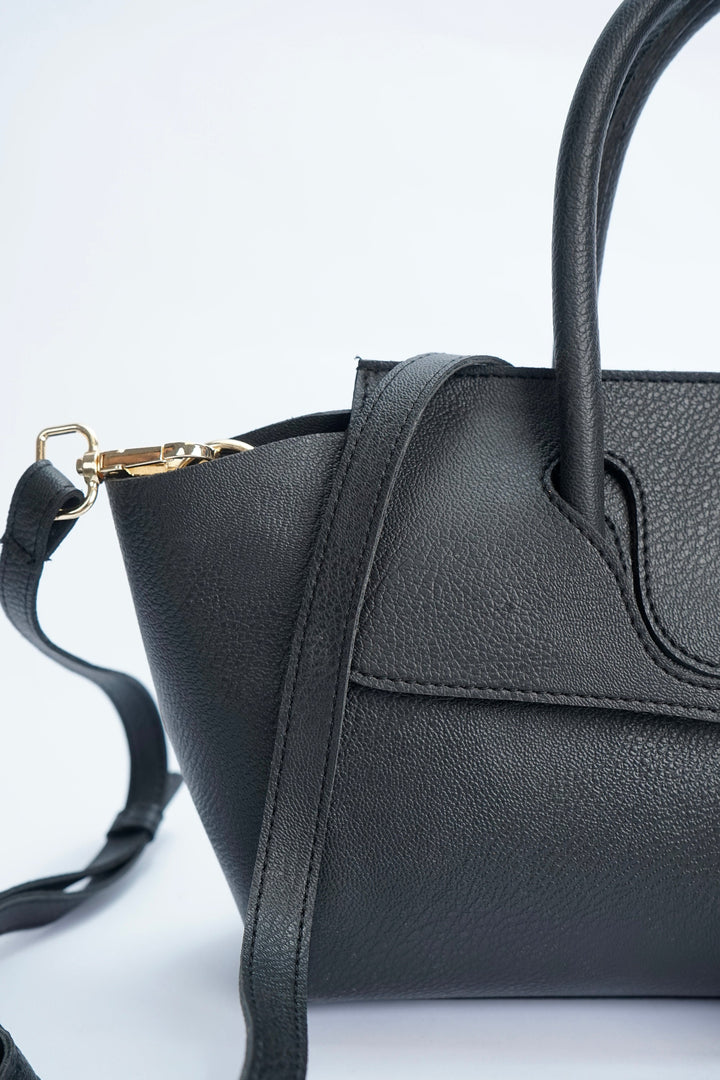 VYBE-Handle Lock Shoulder Bag