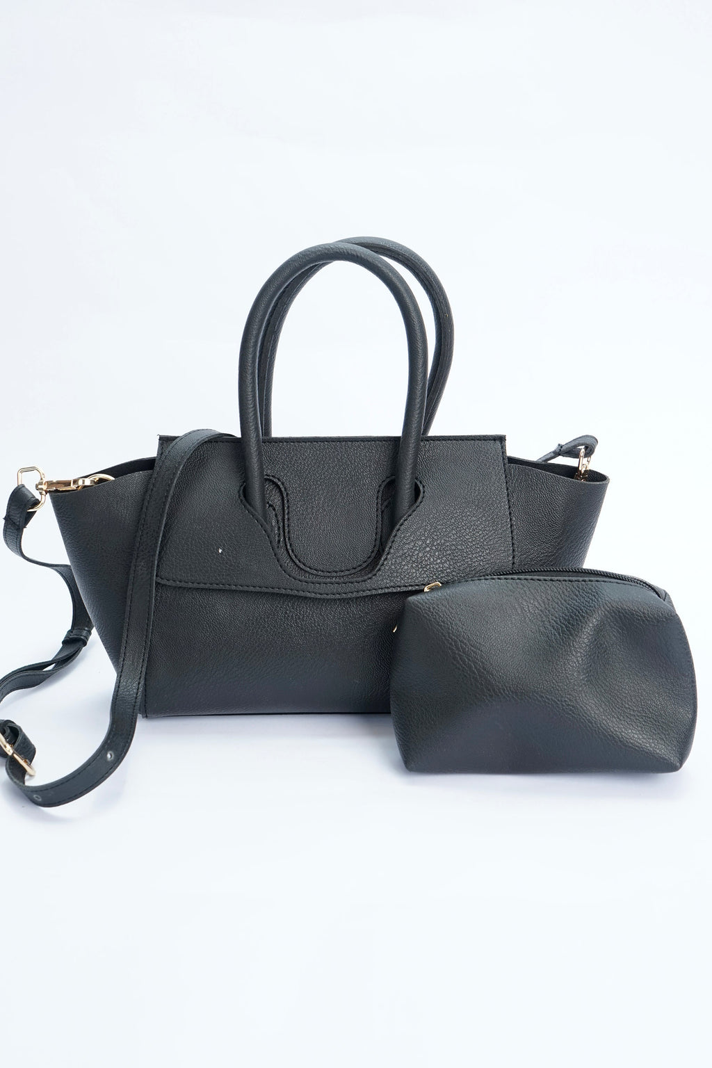 VYBE-Handle Lock Shoulder Bag
