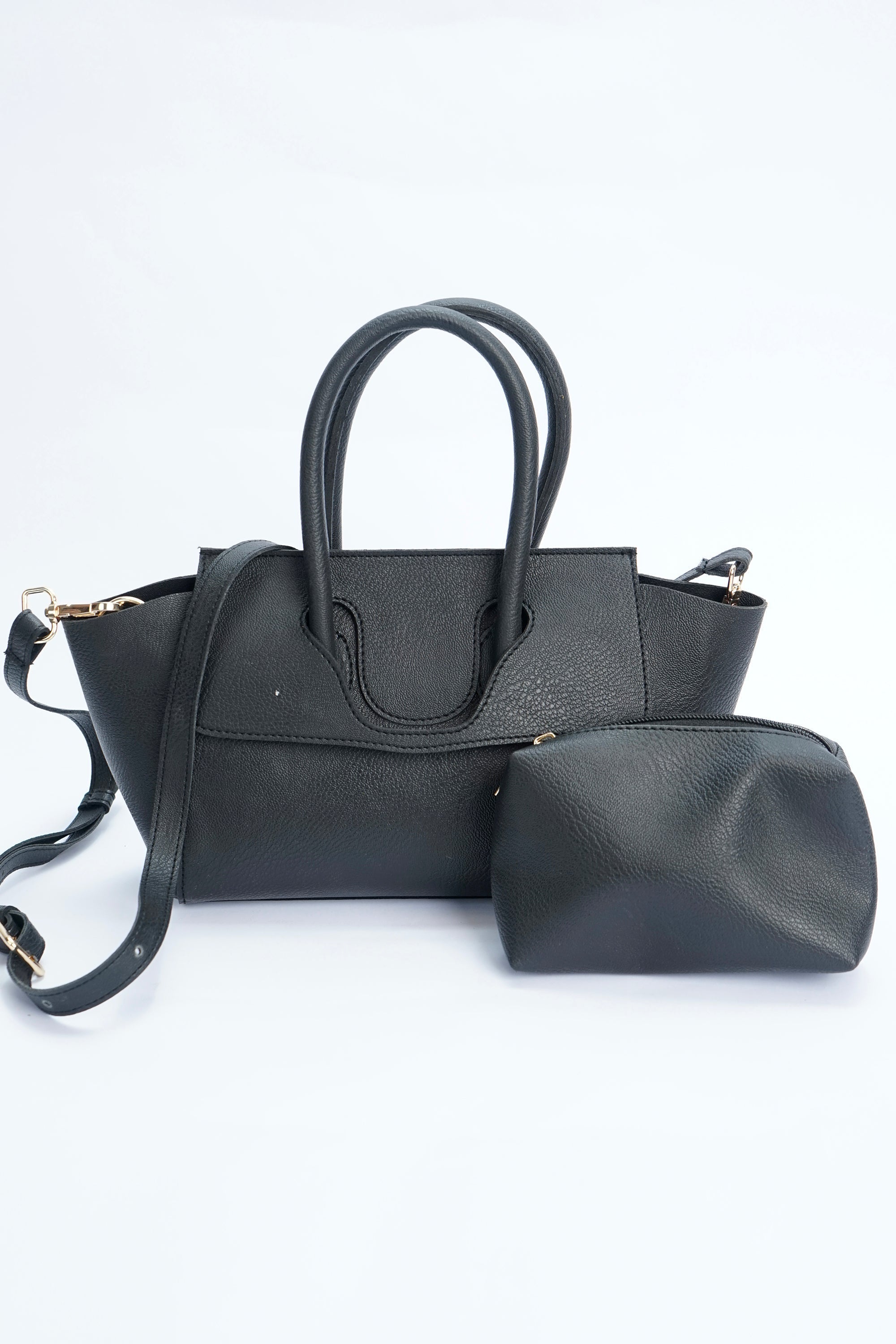 VYBE-Handle Lock Shoulder Bag