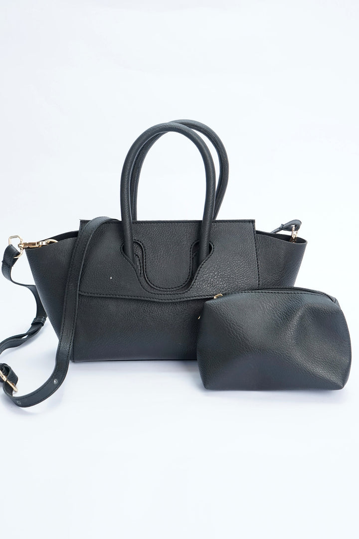 VYBE-Handle Lock Shoulder Bag