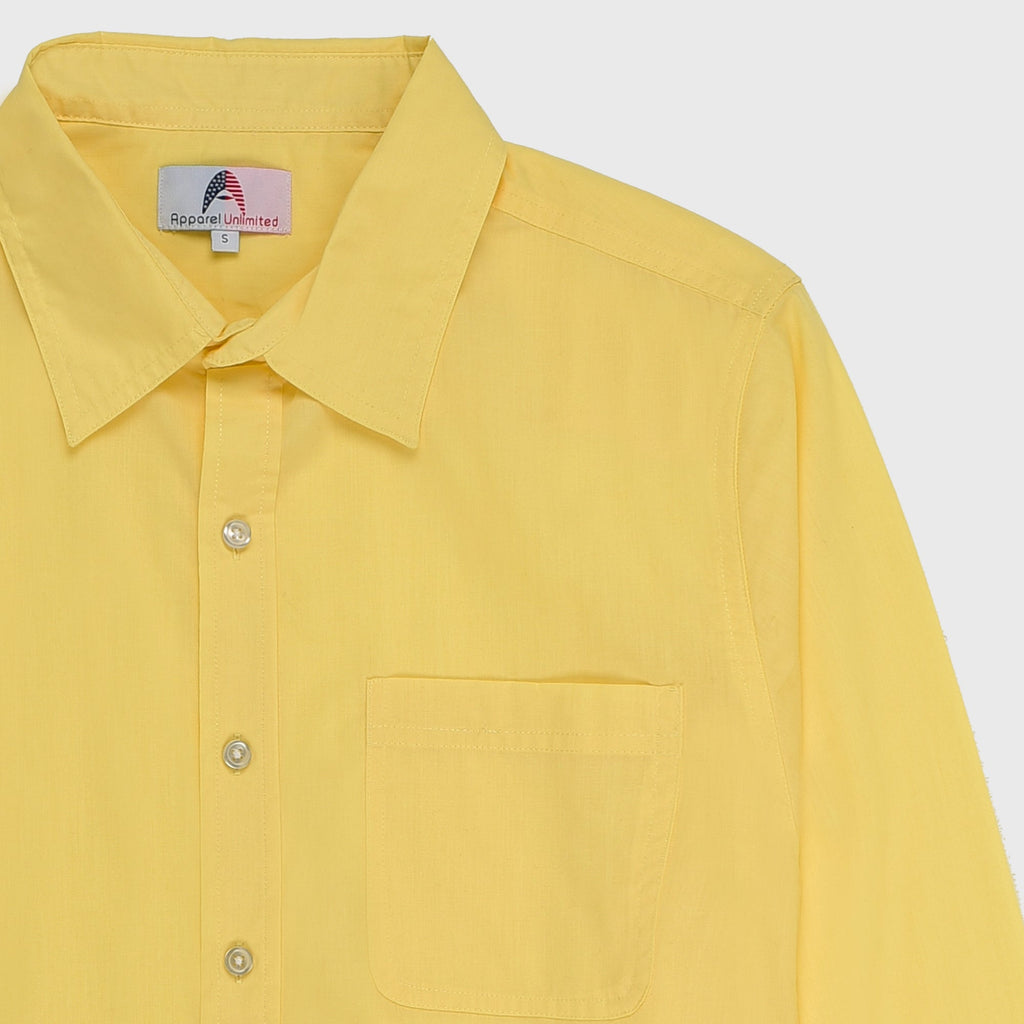 VYBE - Casual Solid Shirt- Yellow