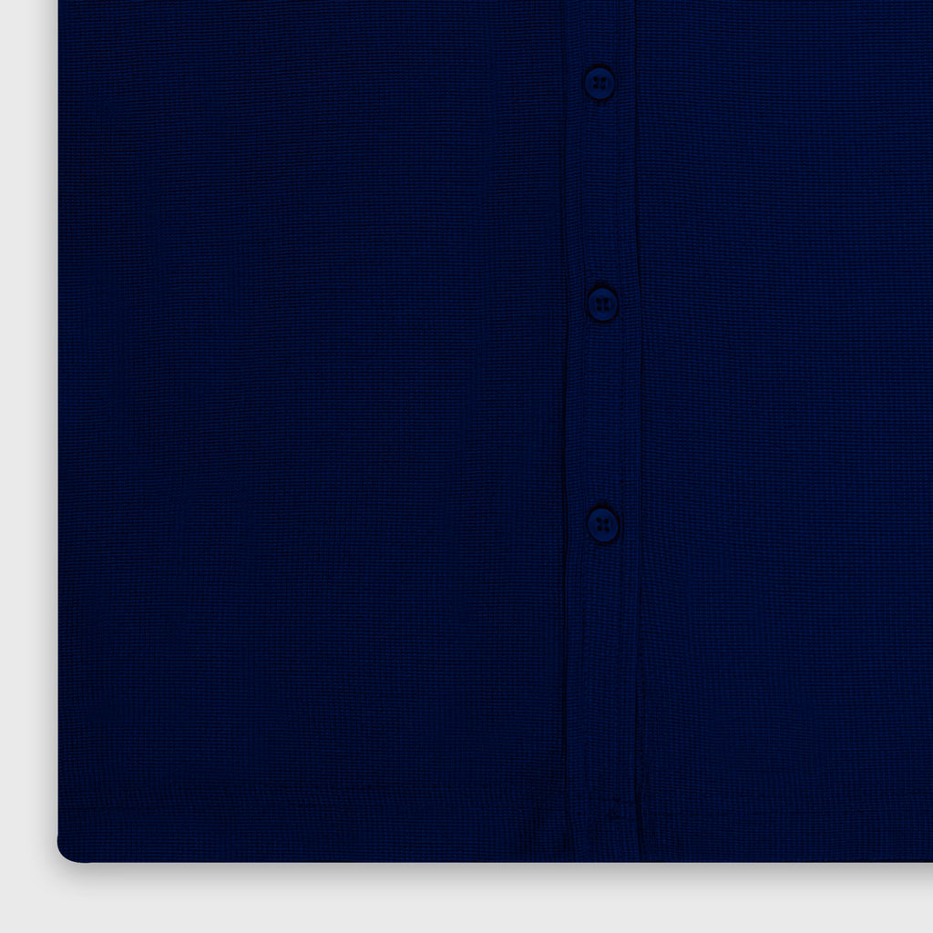Vybe Casual Shirt Half Sleeve- Navy Blue