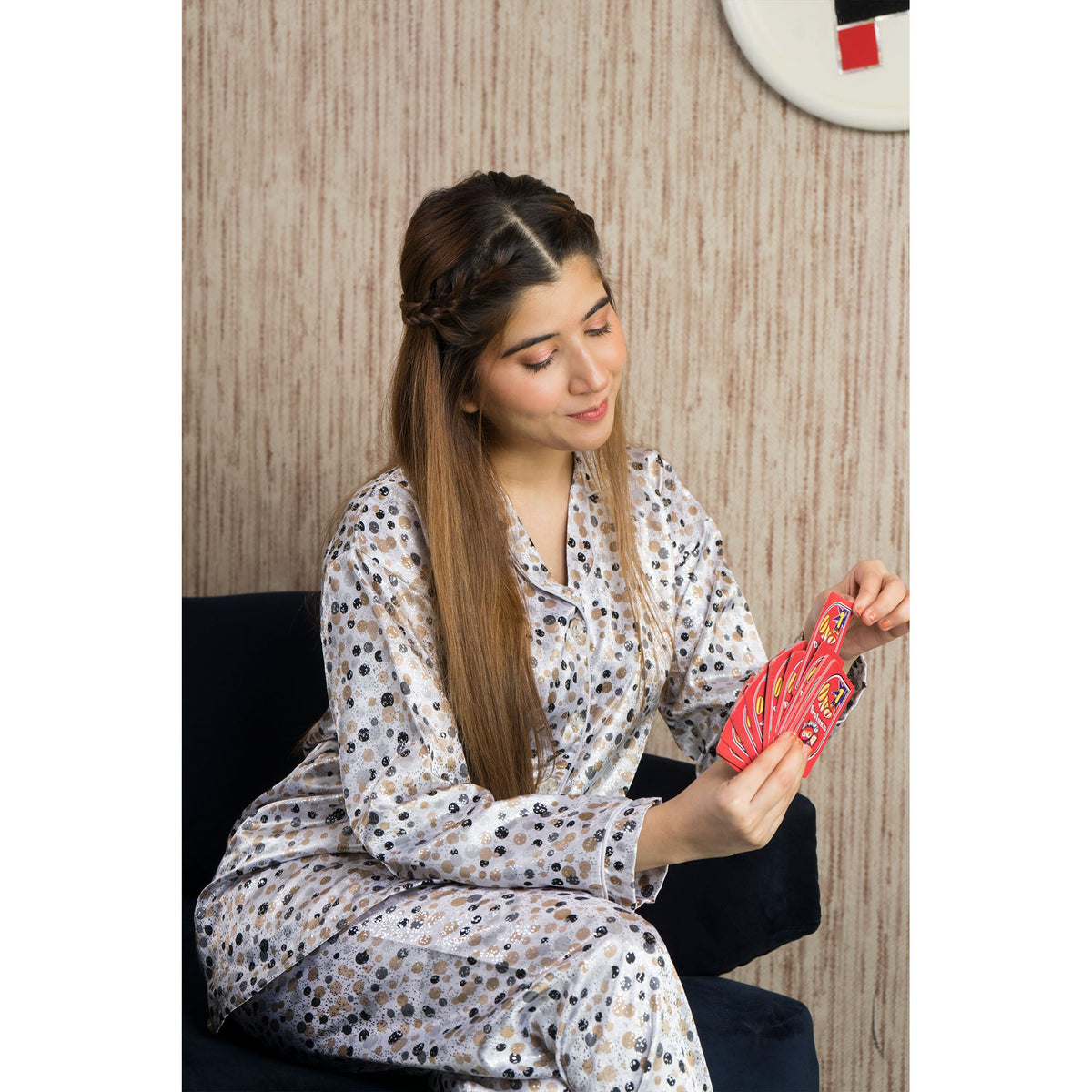 VYBE Printed Pj Set-7