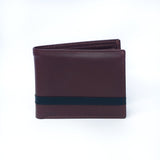 VYBE - Wallet  Brown With Black Pipping