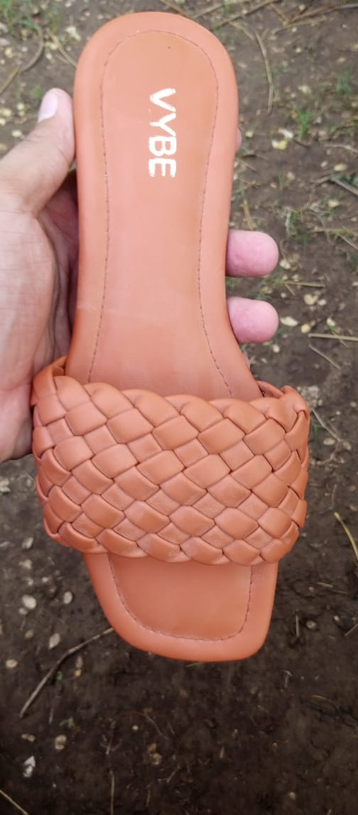 VYBE- Weave Slide-Orange