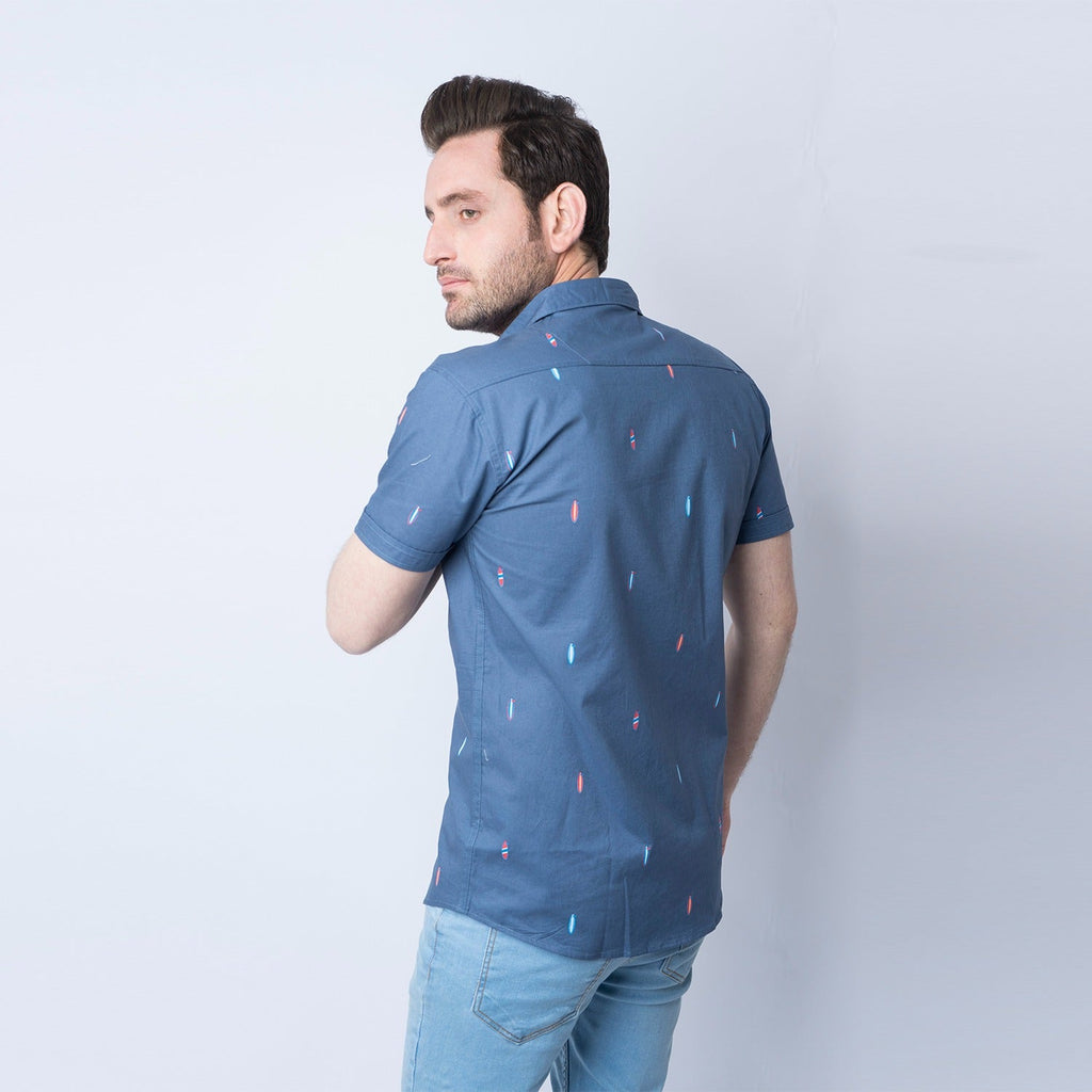 VYBE - Casual Shirt, Surfing Vibes- Blue