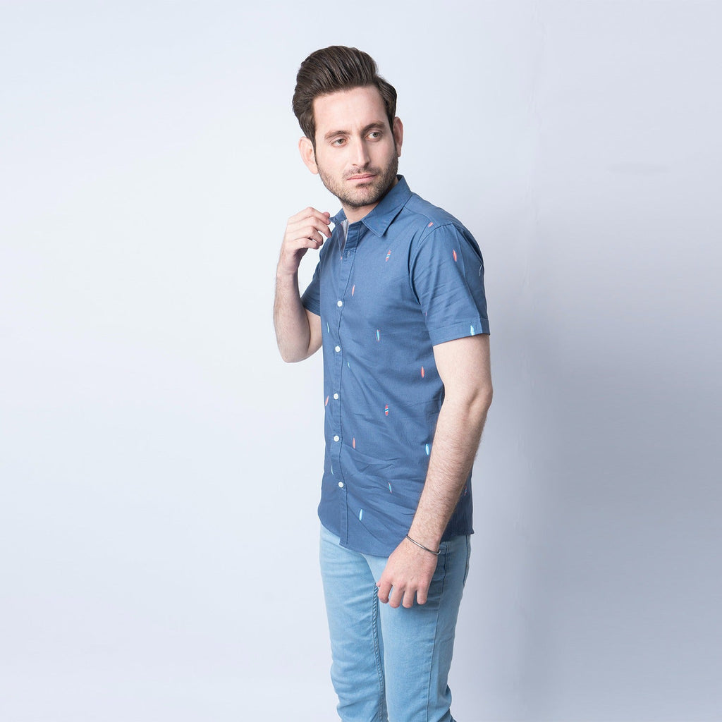 VYBE - Casual Shirt, Surfing Vibes- Blue