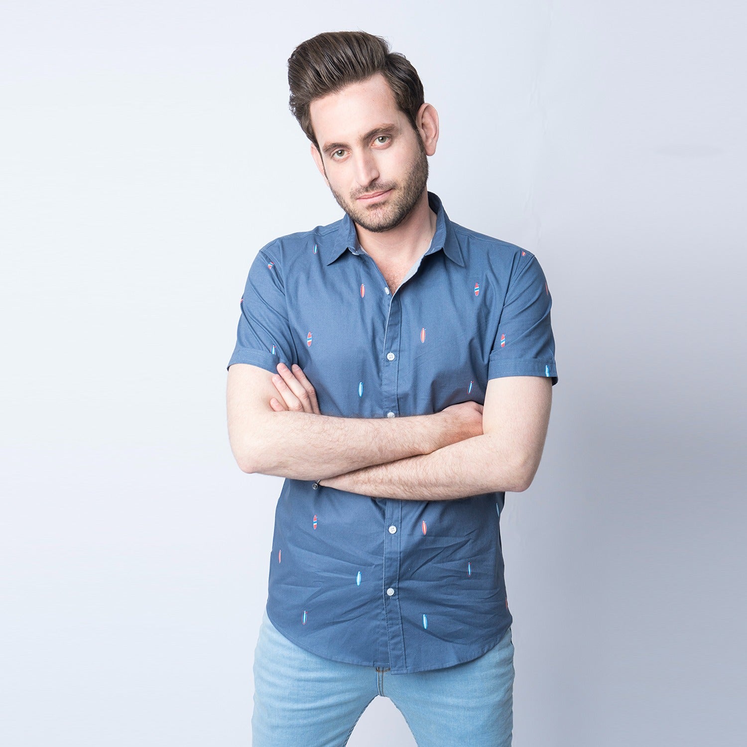 VYBE - Casual Shirt, Surfing Vibes- Blue