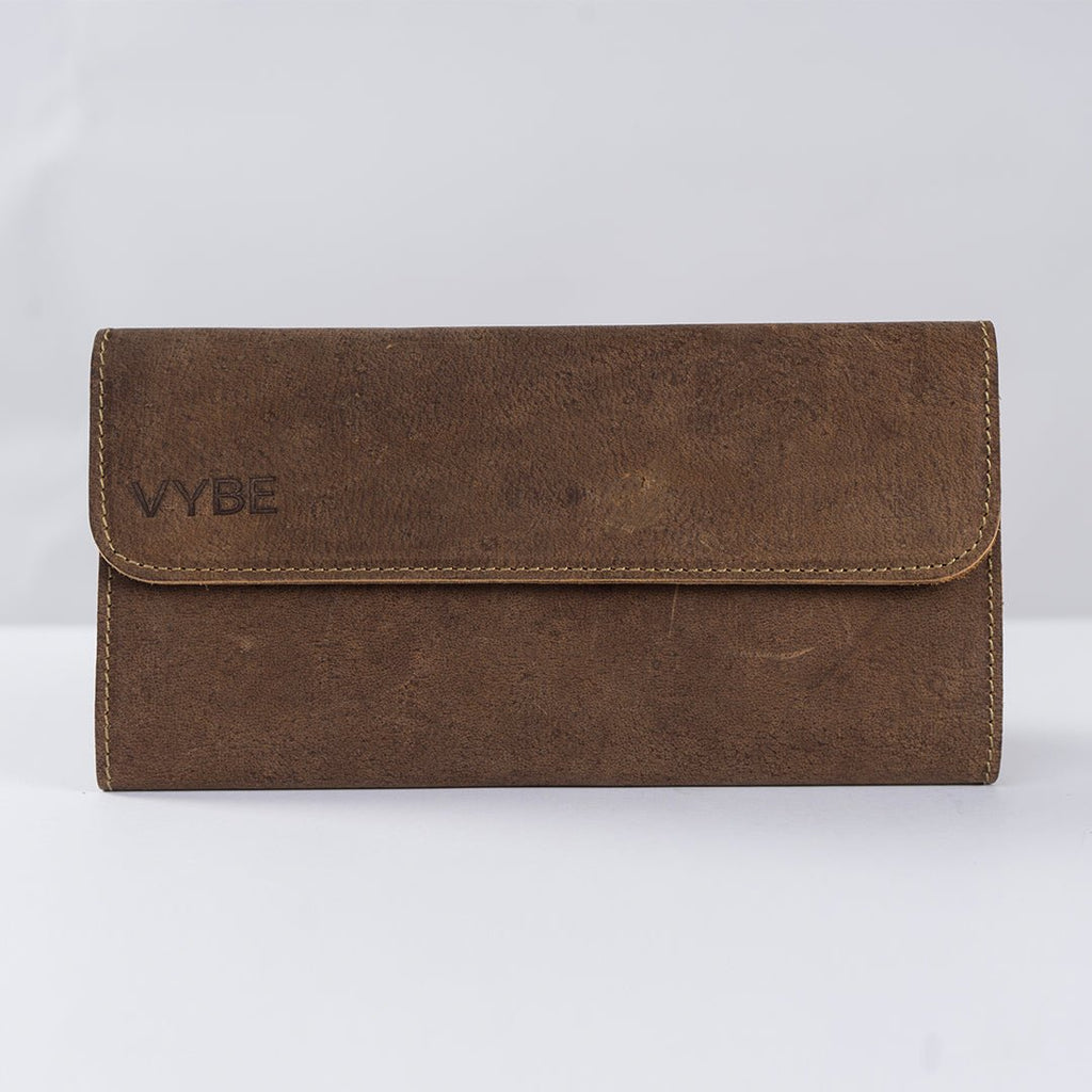 VYBE- Ladies Long Wallet Brown