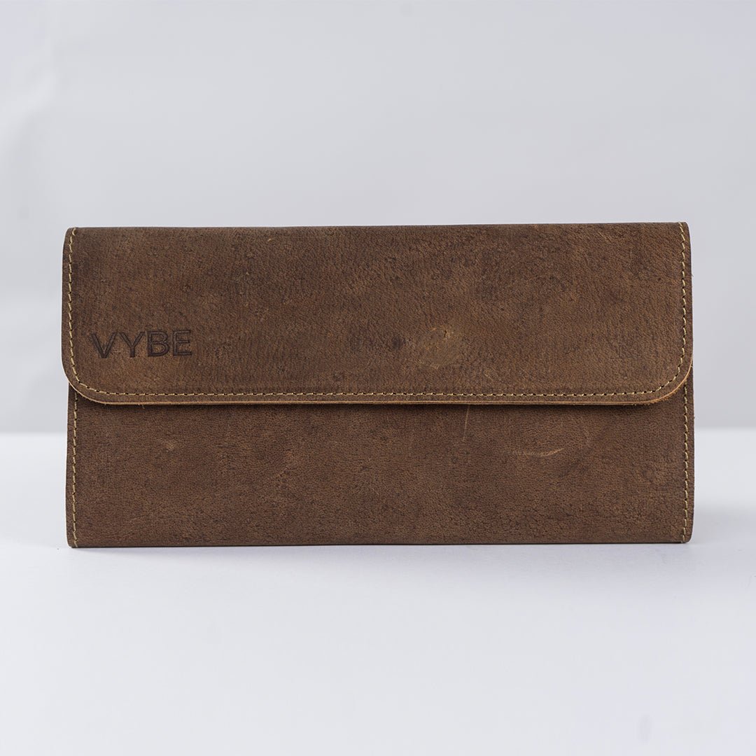 VYBE- Ladies Long Wallet Brown