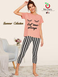 Vybe-Let Me Sleep-Pink Pj Set