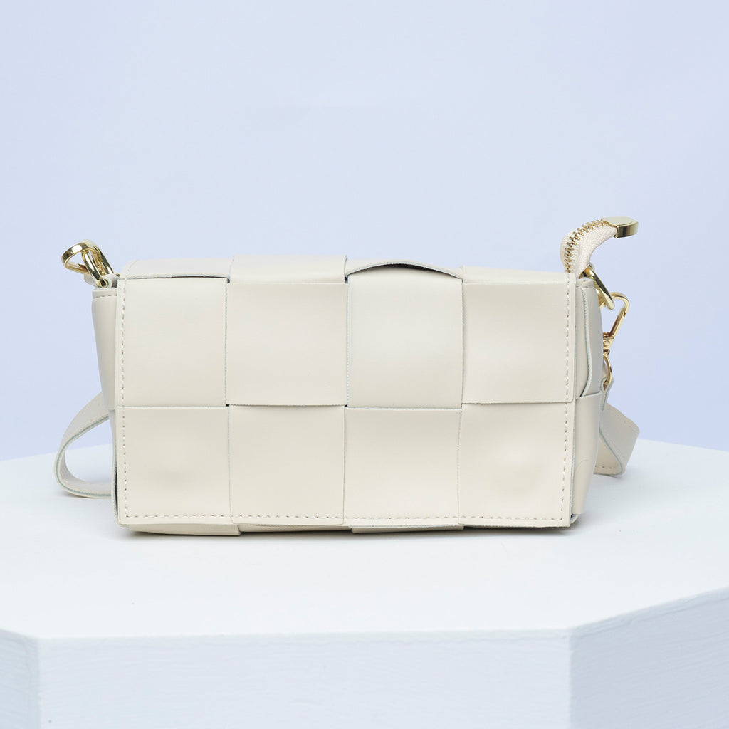 VYBE Weave crossbody- Off-white
