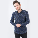 VYBE - Multi Blue Casual Shirt