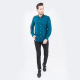 VYBE -  Casual Shirt- Deep turquoise