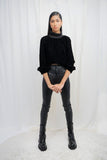 VYBE - x Munib Nawaz  Velvet Crop HighNeck Black