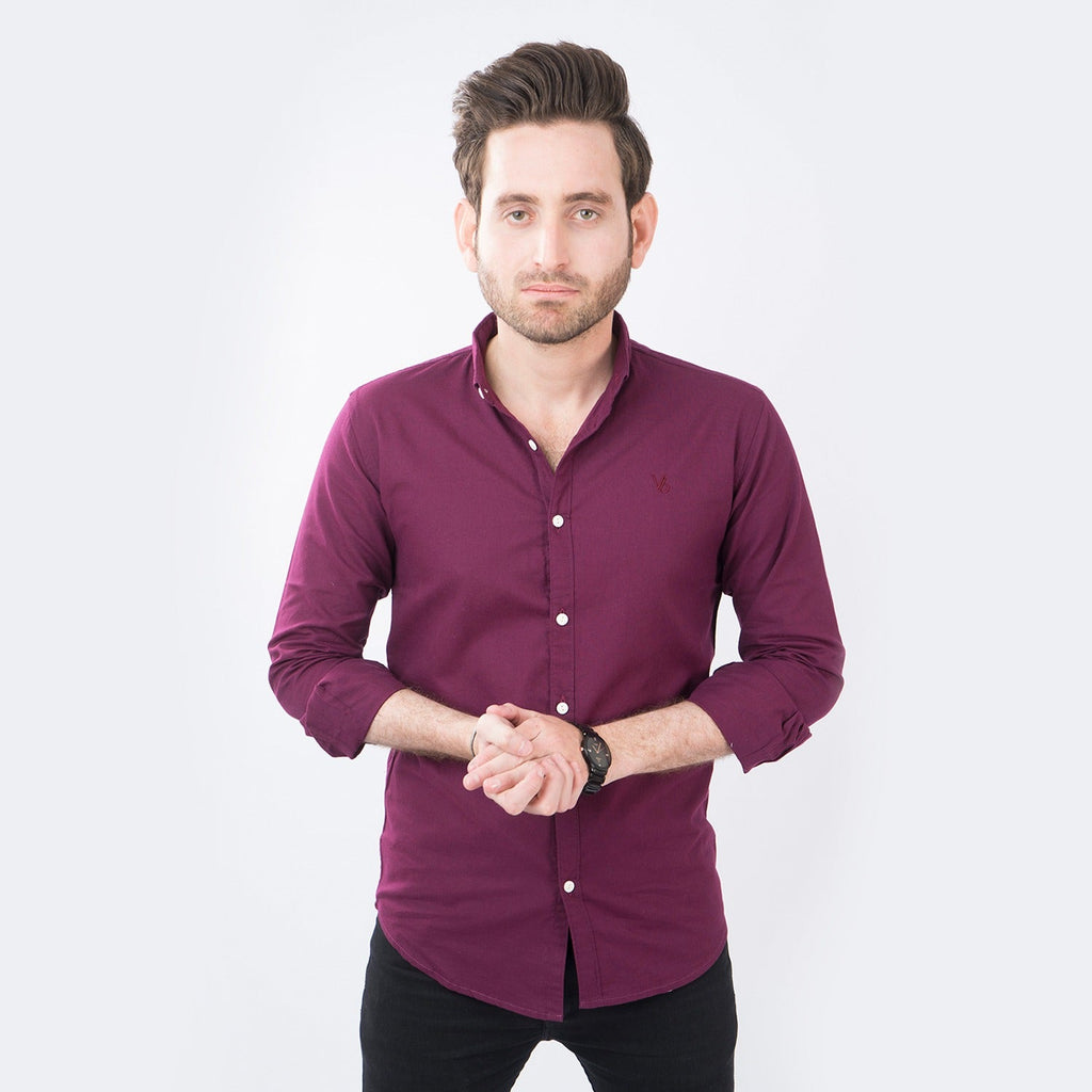 VYBE - Casual Solid Shirts-Marjanda