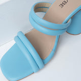 VYBE- Four Strap Round Heel-Sky Green