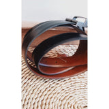 VYBE- Mens Belt Premium- Black And Camel