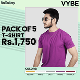 VYBE - Pack Of  5 T-Shirts